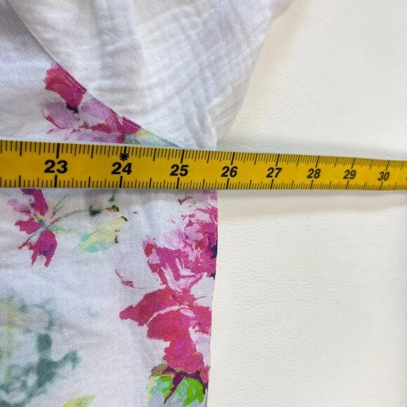 NWOT Coldwater Creek Floral Artful Embroidery Gauze Blouse Shirt Size 1X - Picture 14 of 16